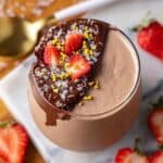 Chocolate Strawberry Cottage Cheese Mousse Recipe