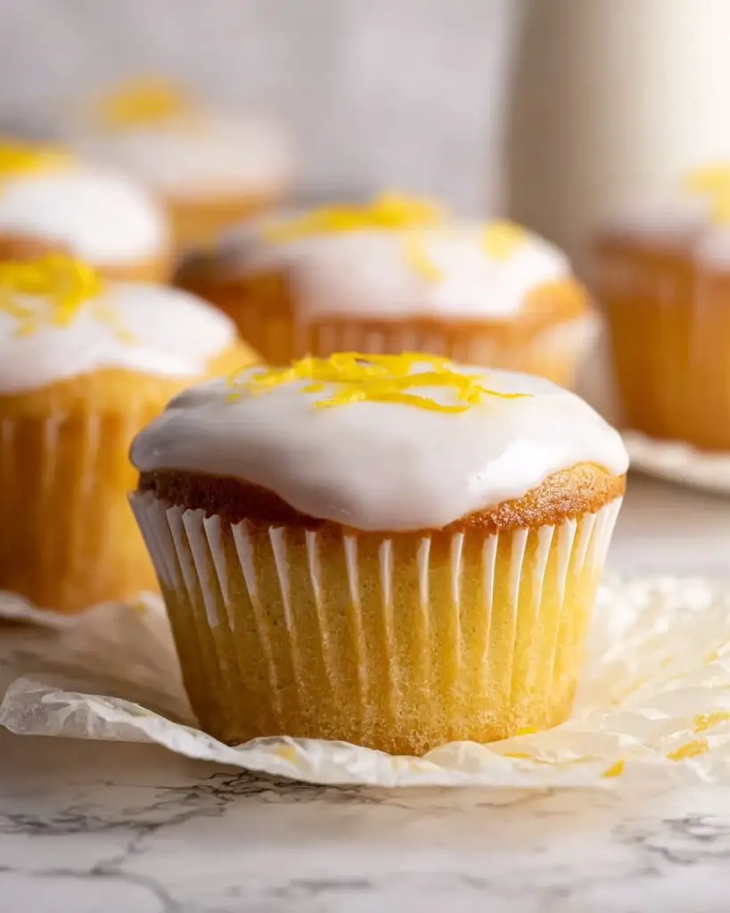 Vegan Gluten-Free Lemon Muffins with Lemon Glaze Recipe