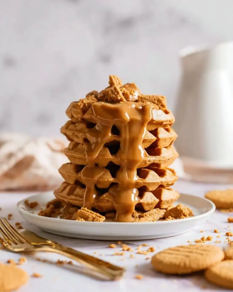 Vegan Biscoff Waffles: Easy and Delicious Breakfast or Snack Recipe