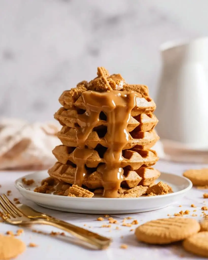 Vegan Biscoff Waffles: Easy and Delicious Breakfast or Snack Recipe
