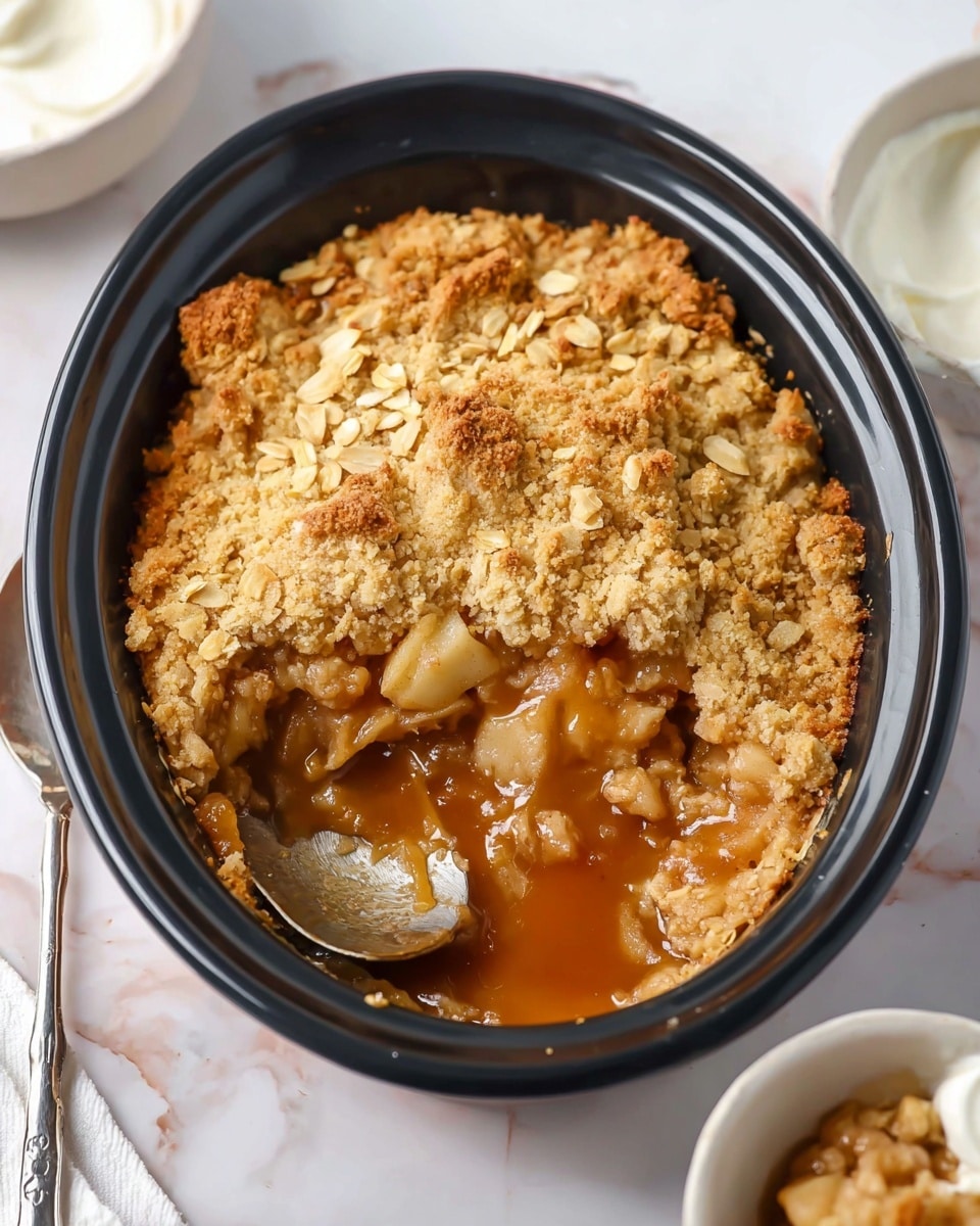 Slow Cooker Apple Crumble Recipe