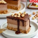 Nutella Cheesecake (No Bake - 6 Ingredients!) Recipe