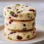Cranberry Pistachio Shortbread Cookies Recipe