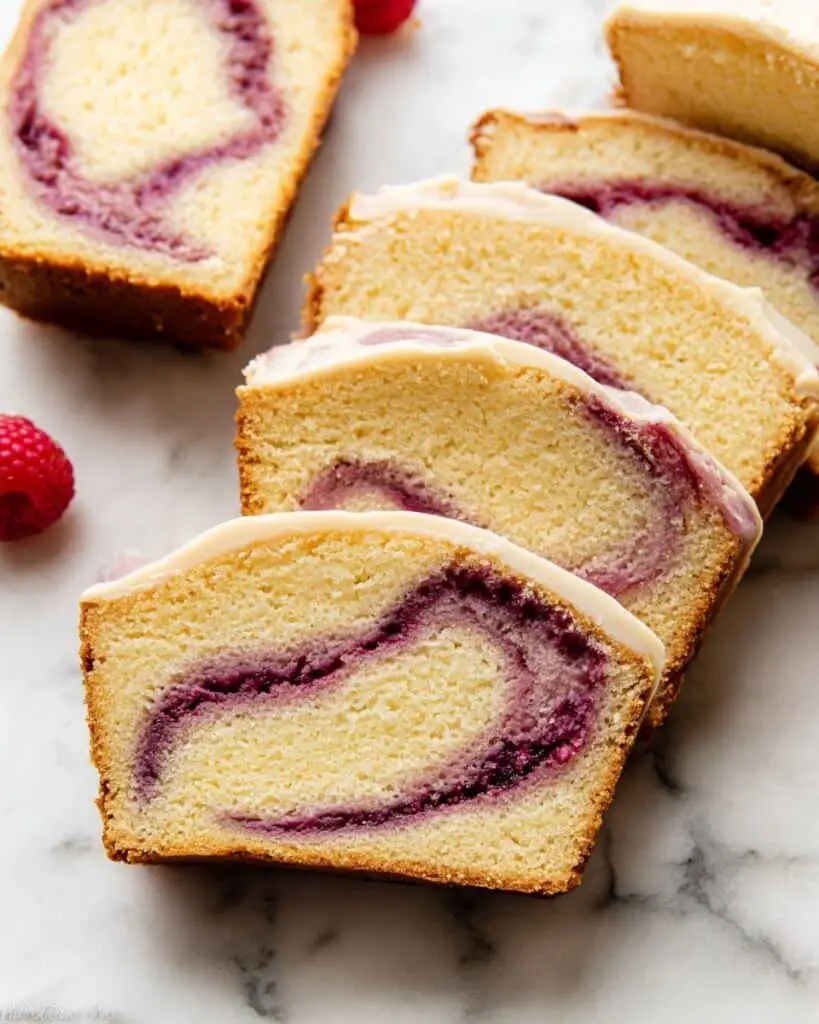 Raspberry Swirl Pound Cake Recipe