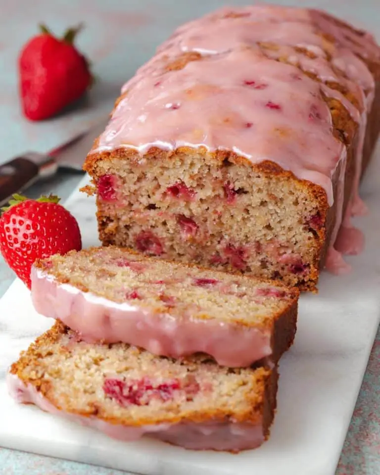 Strawberry Bread with Strawberry Glaze Recipe