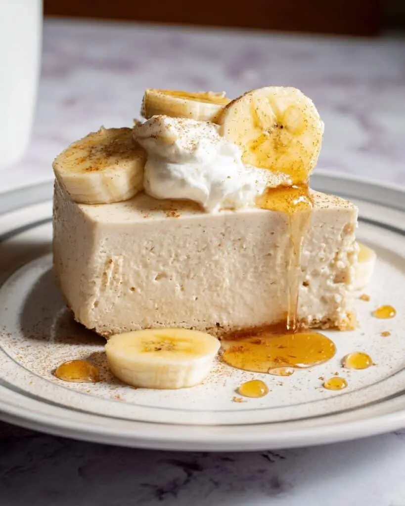 High Protein Banana Cottage Cheese Cheesecake Recipe