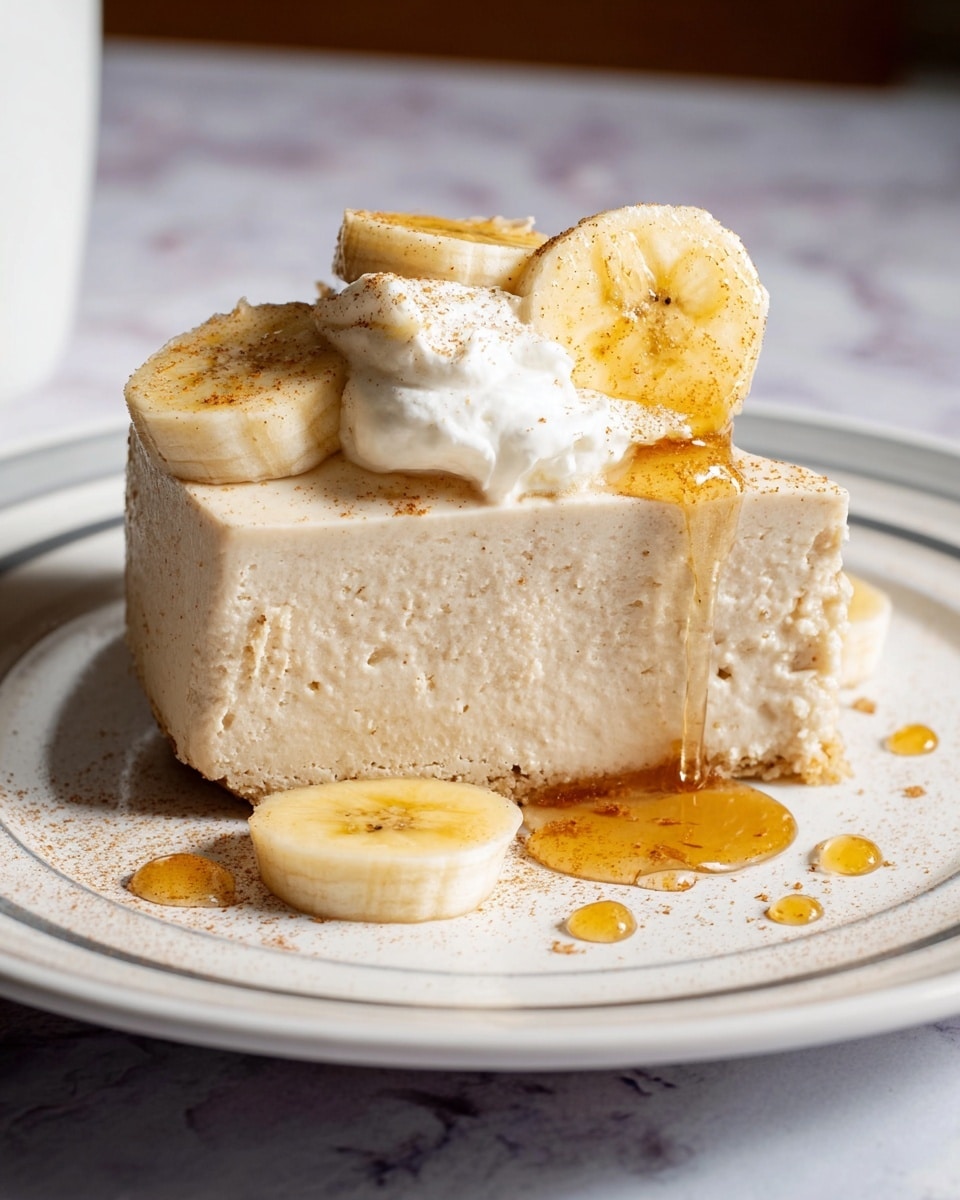 High Protein Banana Cottage Cheese Cheesecake Recipe