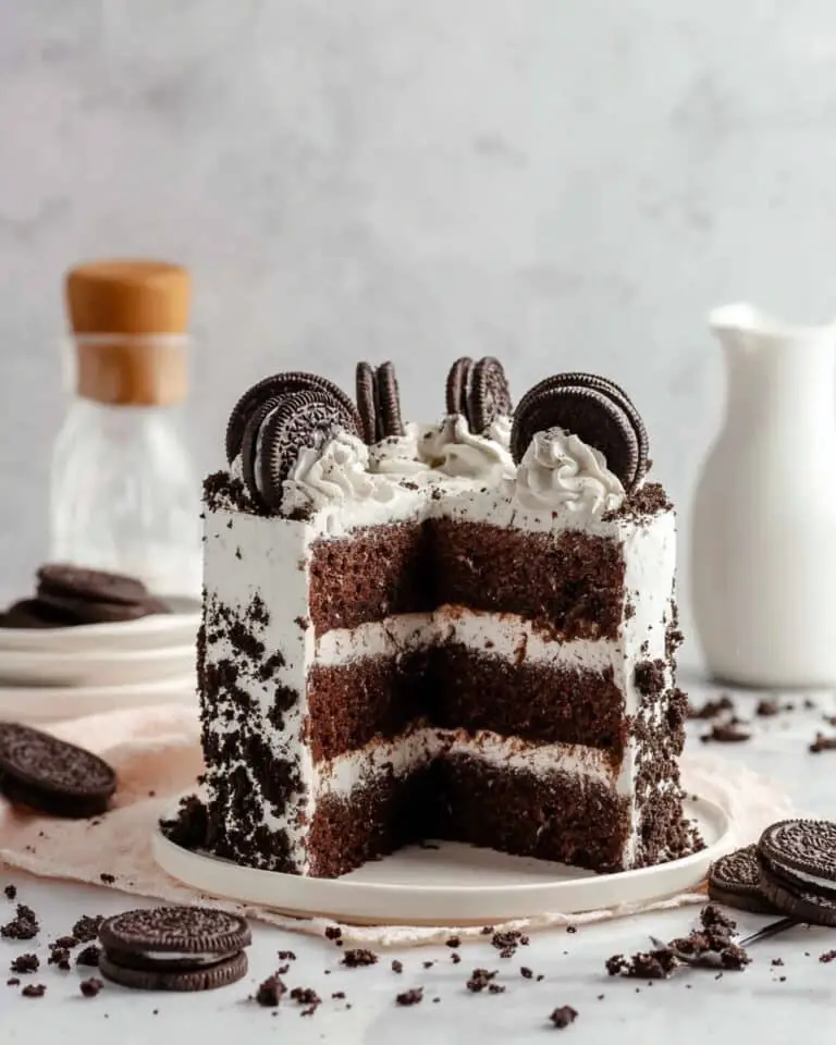 Vegan Cookies & Cream Oreo Cake Recipe
