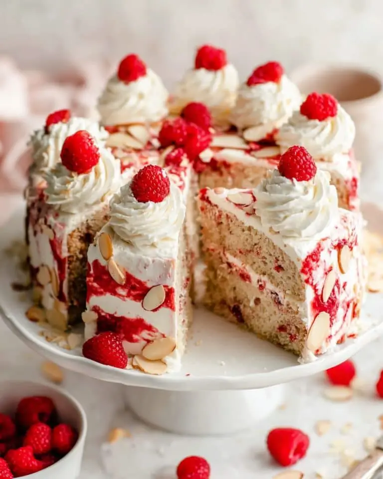 Vegan Raspberry Almond Cake Recipe