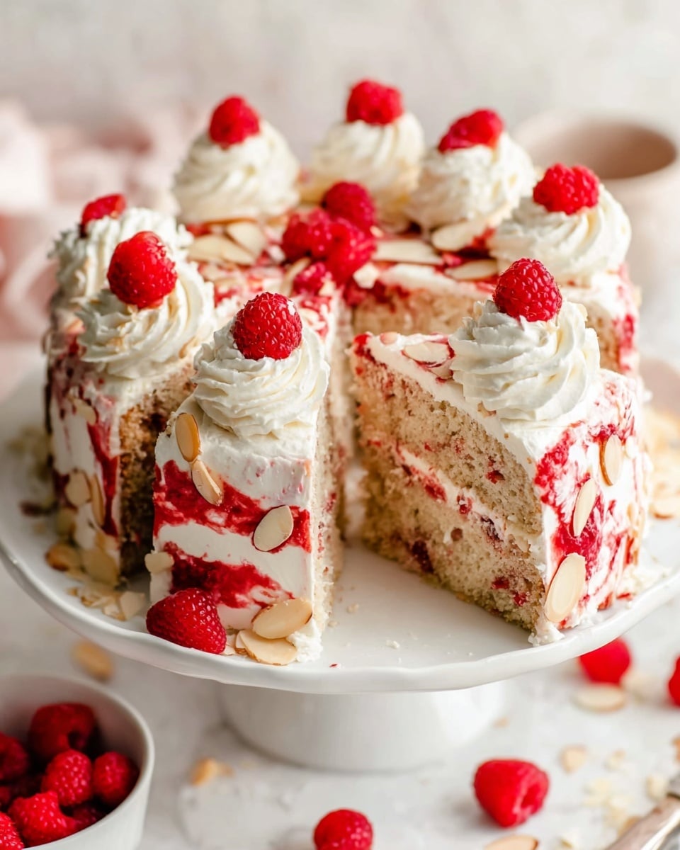 Vegan Raspberry Almond Cake Recipe