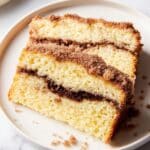 Sour Cream Coffee Cake with Cinnamon Sugar Topping and Vanilla Glaze Recipe