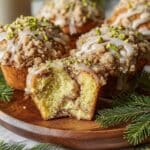 Pistachio Muffins with Vanilla-Orange Glaze Recipe