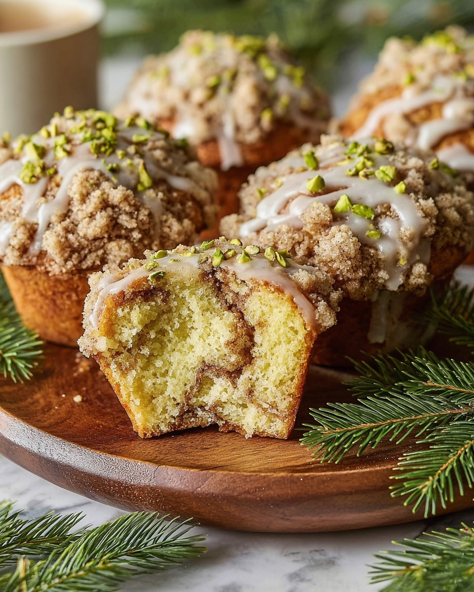 Pistachio Muffins with Vanilla-Orange Glaze Recipe
