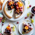 Roasted Grape Goat Cheese Tart Recipe