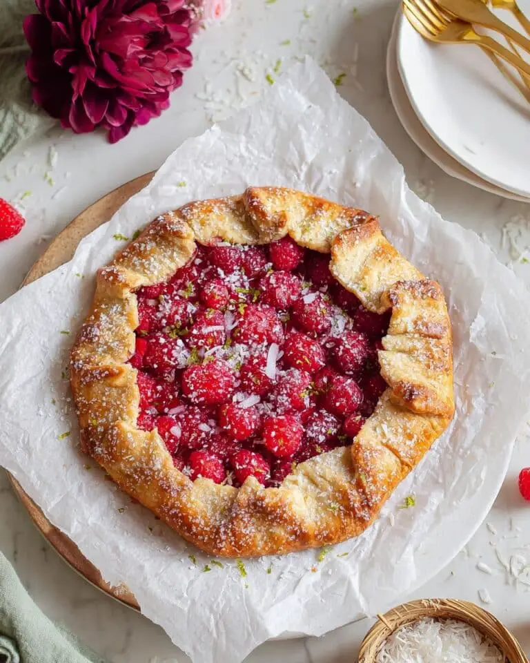 Raspberry Lime and Coconut Galette Recipe