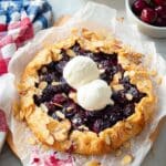 Cherry Almond Galettes with Almond Paste and Fresh Cherries Recipe