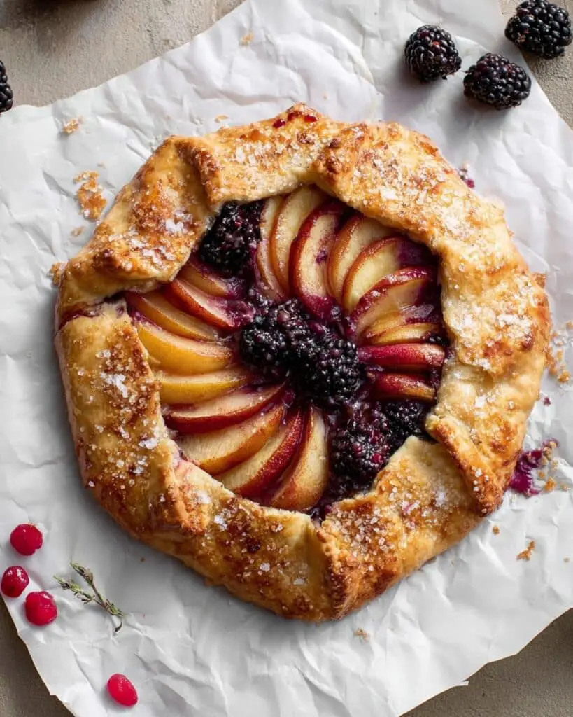 Blackberry Nectarine Galettes with Pink Peppercorn Crust Recipe