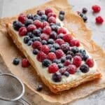 Red, White and Blue Puff Pastry Breakfast Tart Recipe