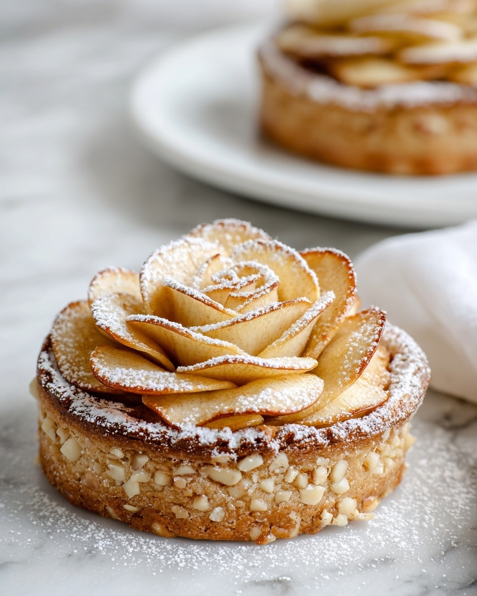 Easy Baked Apple Roses with Walnut Crust Recipe