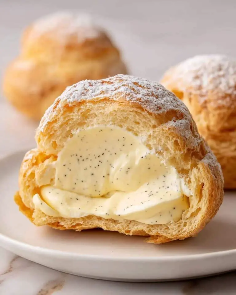 Cream Puffs with Chantilly Cream and Creme Diplomat Filling Recipe