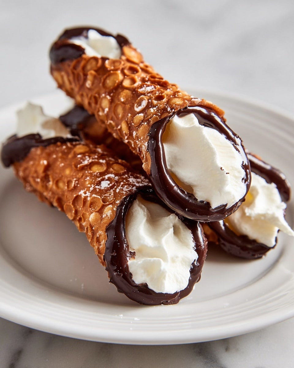 Brandy Snaps with Chantilly Cream and Chocolate Dipping Recipe