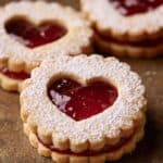 Linzer Cookies with Raspberry Jam and Powdered Sugar Recipe