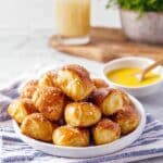 Soft Pretzel Bites with Cinnamon Sugar and Salted Variations Recipe