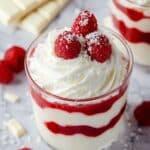 White Chocolate Mousse with Raspberry Layer Recipe