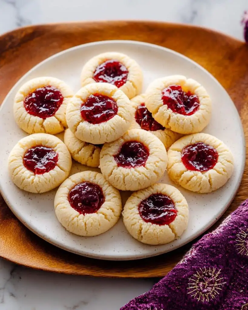 Maple Almond Thumbprint Cookies Recipe