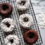 Coconut Glazed Chocolate Donuts Recipe