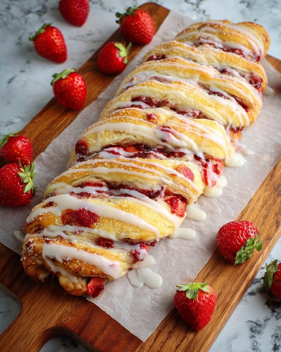 Strawberries & Cream Breakfast Braid Recipe
