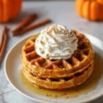 Fluffy Brown Sugar Pumpkin Pie Spice Waffles Recipe