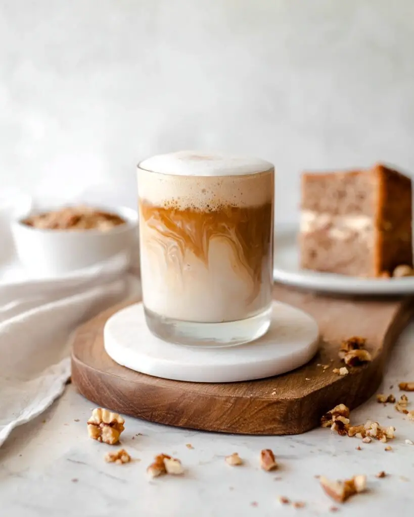 Carrot Cake Latte with Cream Cheese Cold Foam Recipe