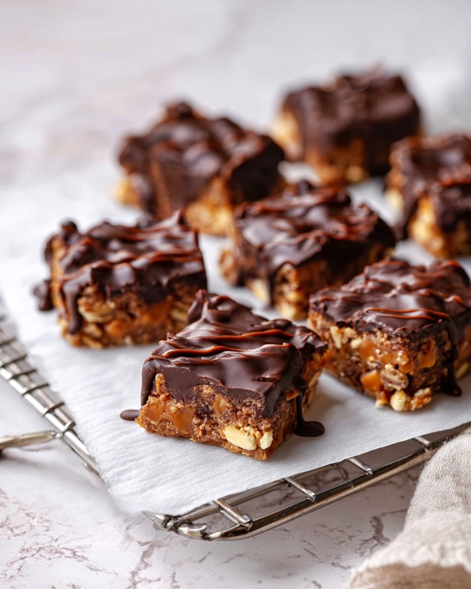 No-Bake Chocolate Covered Date Bars Recipe