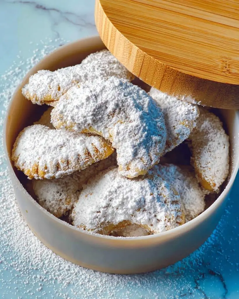 Greek Almond Crescent Cookies Recipe