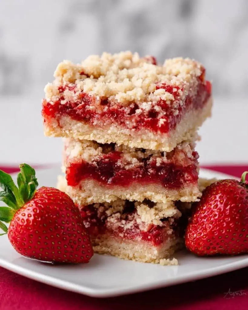 Strawberry Crumb Bars Recipe