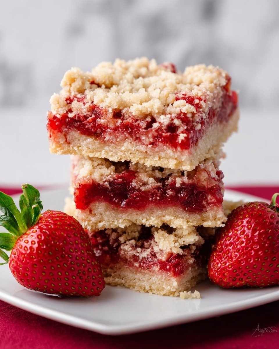 Strawberry Crumb Bars Recipe