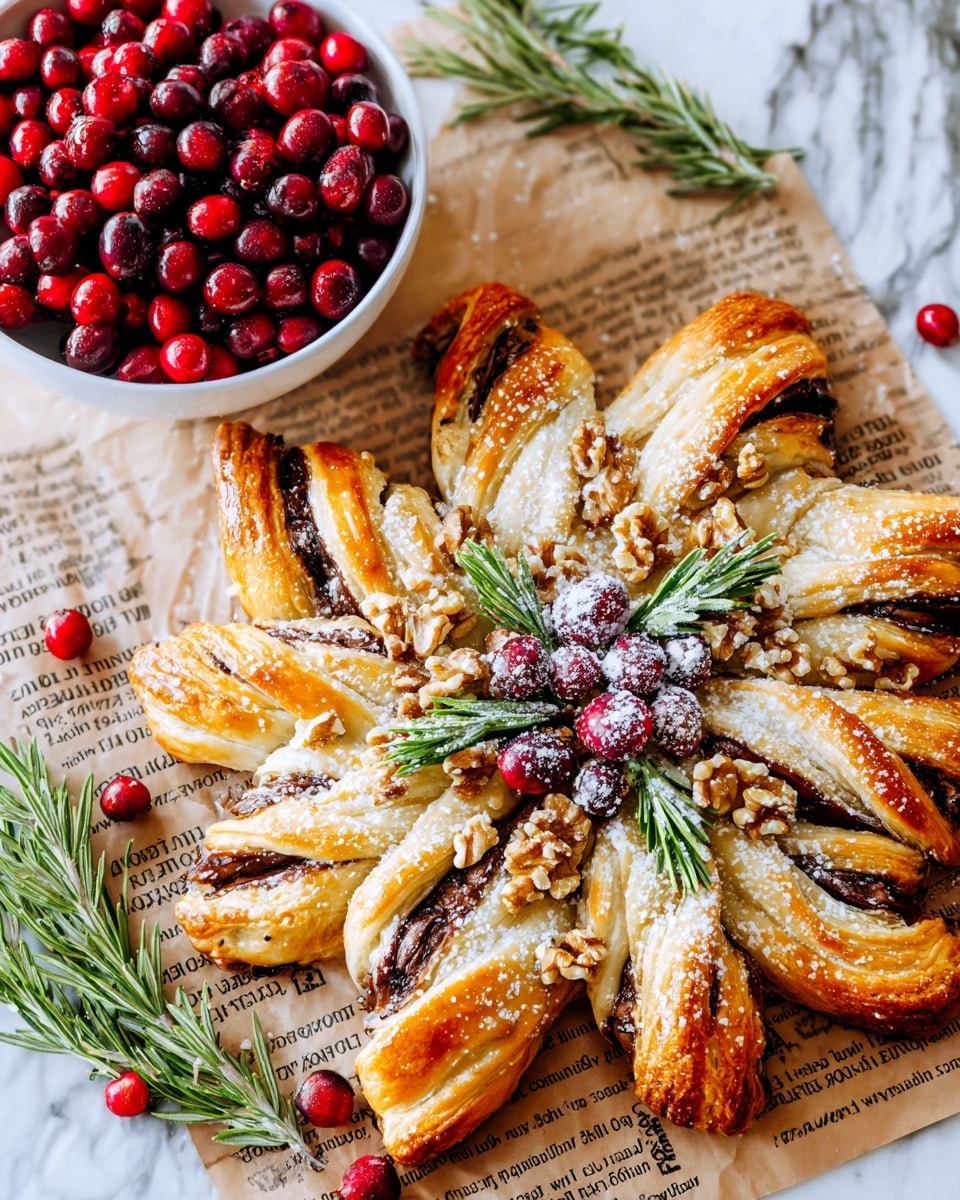 Nutella Puff Pastry Ring Recipe