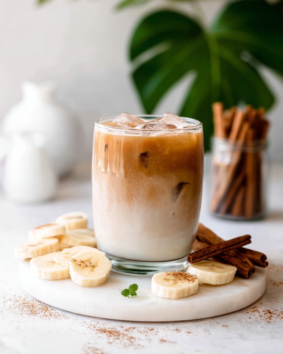 Banana Bread Latte with Banana Cold Foam Recipe