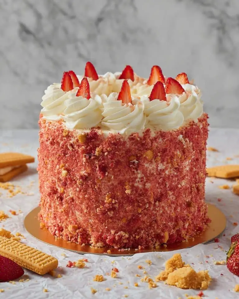 Strawberry Crunch Cake Recipe