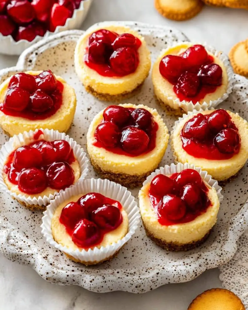 Mini Cherry Cheesecakes Recipe