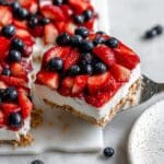 Red White & Blue Pretzel Salad Recipe