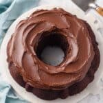 Chocolate Pound Cake with Rich Cocoa Frosting Recipe