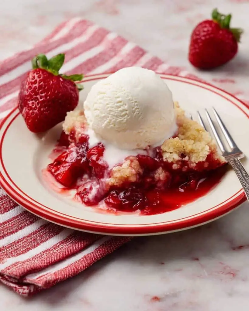 Crockpot Strawberry Dump Cake Recipe