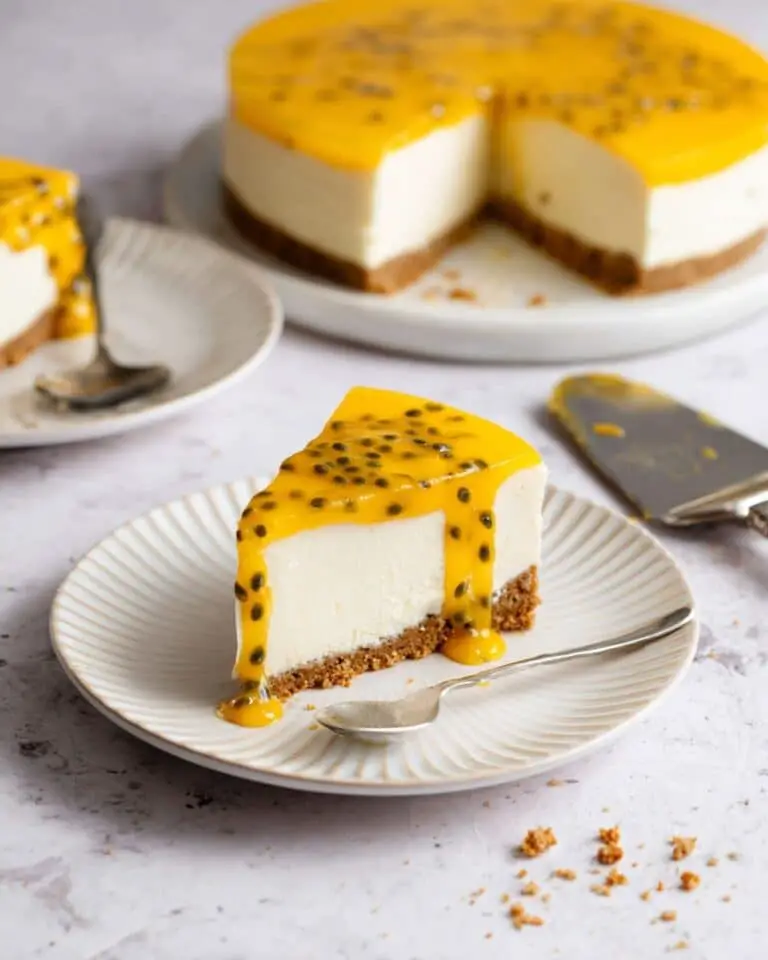 No Bake Passionfruit Cheesecake Recipe