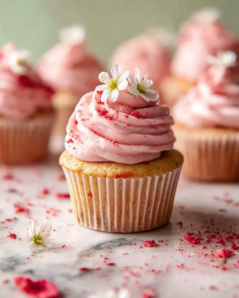 Double Strawberry Cupcakes Recipe