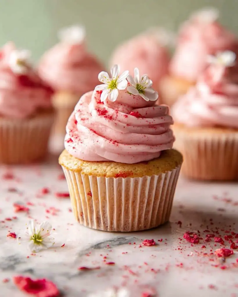 Double Strawberry Cupcakes Recipe