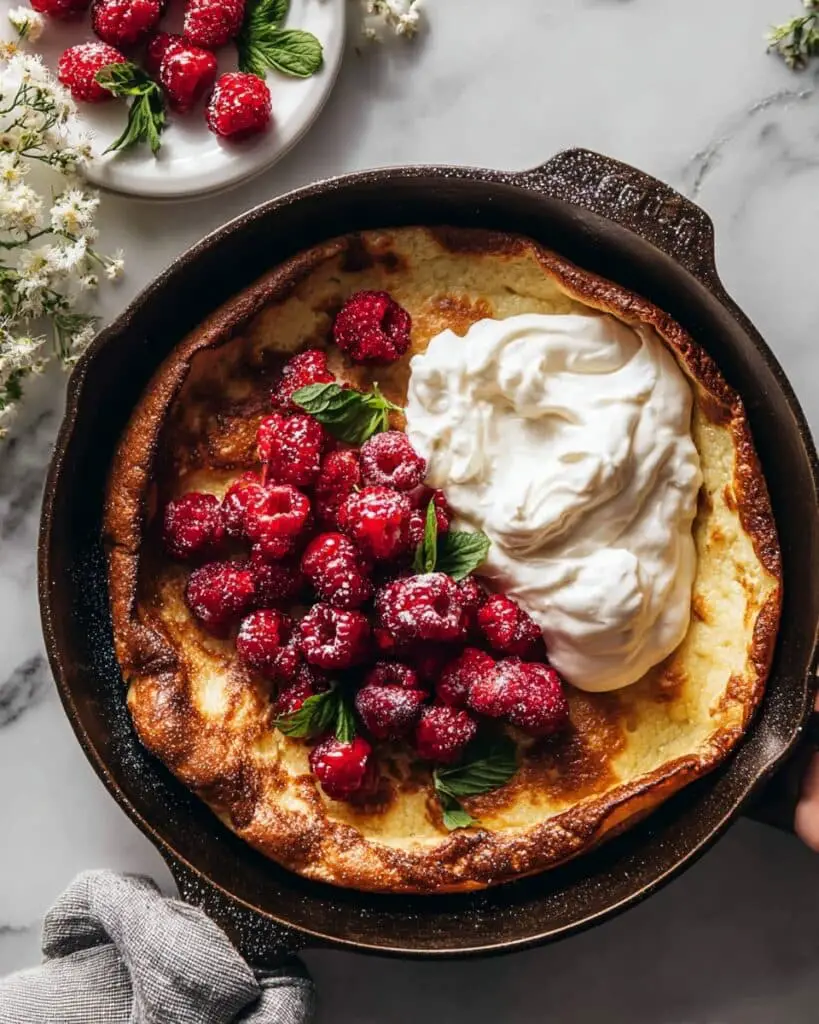 Smashed Raspberry Dutch Baby Recipe
