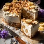 Salty Pretzel Banana Pudding Ice Cream Cake Recipe