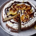Chocolate Fudge Swirled Lemon Ricotta Tart Recipe